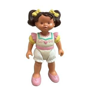 1994 FISHER PRICE DREAM DOLLHOUSE BIRTHDAY TODDLER GIRL WHITE BROWN HISPANIC